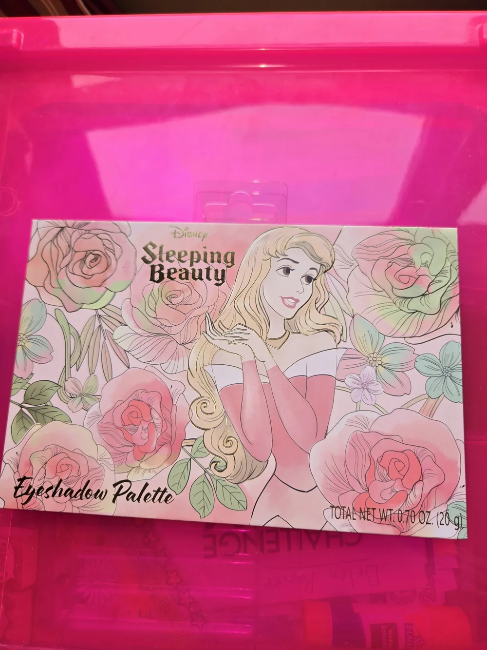 Disney Sleeping Beauty Eyeshadow Palette - Pink Floral Design